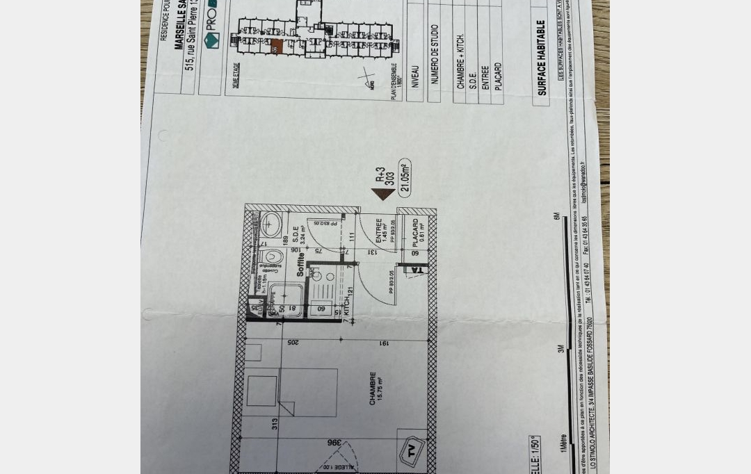 IMMOBILIERE ARTHUR : Appartement | MARSEILLE (13012) | 21 m2 | 550 € 